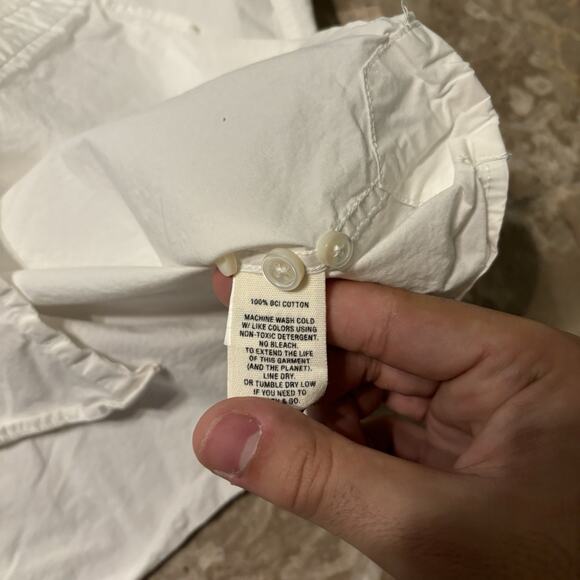 Alex Mill Shirt Mens Small White Wash & Go Long Sleeve Button Twill Huckberry - Picture 8 of 14